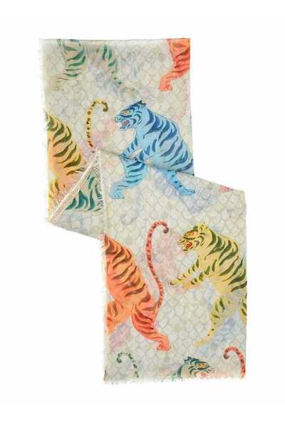 Roman Kaplan Desenli Şal Standart Renk Y1984227_089