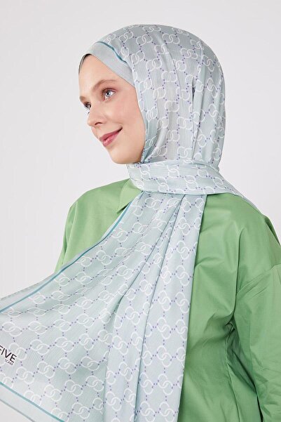 Levidor Water Green Ring Pattern Brand Shawl