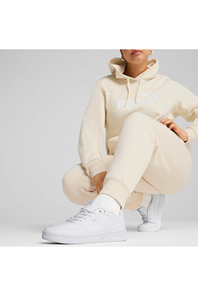 Puma Essentials No.1 Logo Women's Beige Sweatpants