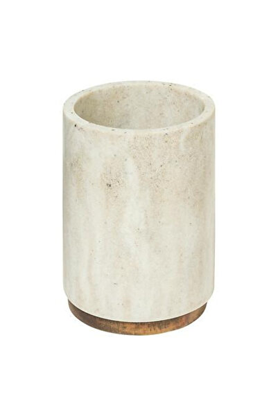 Other Côme TOOTHBRUSH MUG, marble effect, beige
