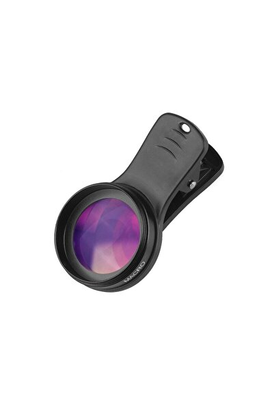 APEXEL 2-in-1 Lens Set 12.5X Macro & 0.45X Wide Angle with Universal Smartphone Clip