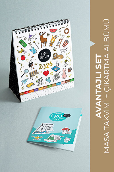 Hisli Şeyler 2026 Takvimi & Çıkartma Albümü