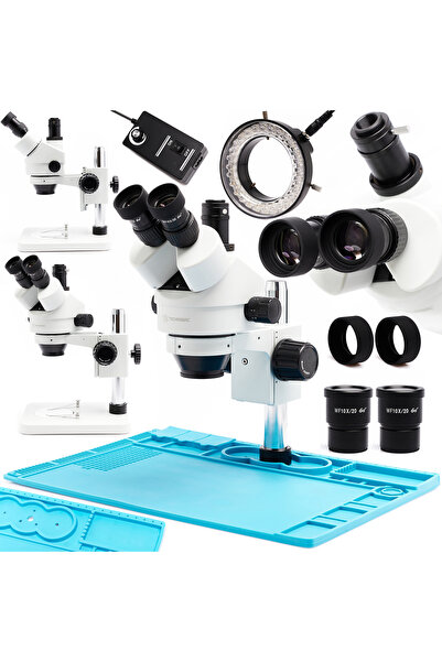 Other Microscop stereo trinocular Techrebal 10HT 7X - 45X cu bază metalică ac...