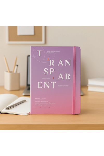 Evistro دفتر ملاحظات يومي مسطر شفاف من أجاندا