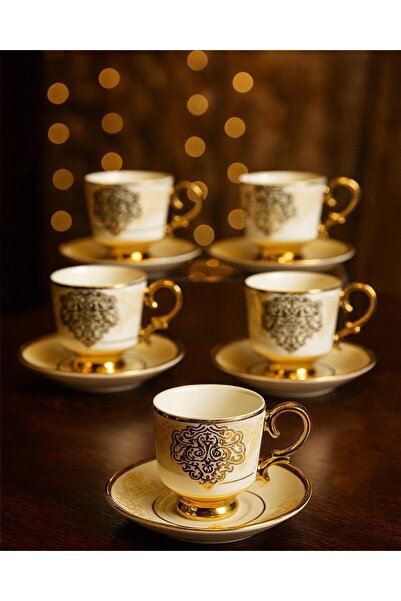 Tutku 6-Piece Stylish Designed Coffee Cup Set for Daily and Special Use