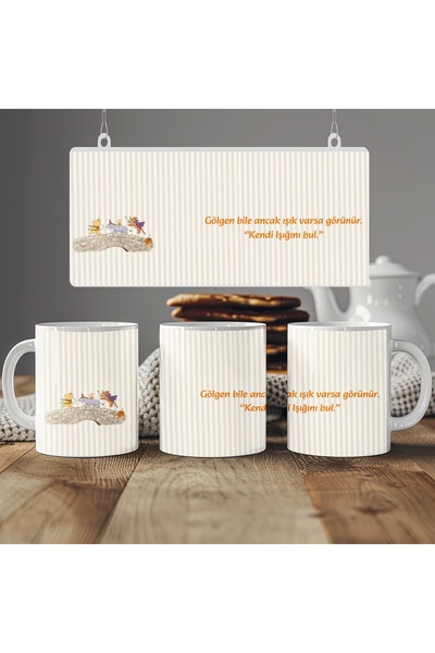 Beramussa Winnie the Pooh Tasarım Kupa Bardak – Kendi Işığını Bul, Pozitif En...