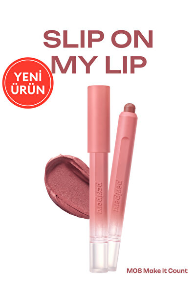 PERIPERA Tek Dokunuşla Pürüzsüzce Uygulanan Hafif Yapılı Kalem Ruj Slip On My Lip (M08 MakeIt Count)