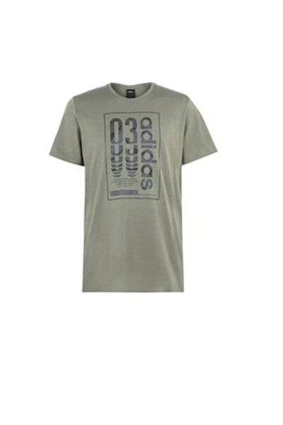 adidas 03 Camo Tee, men's T-shirt, khaki, size S