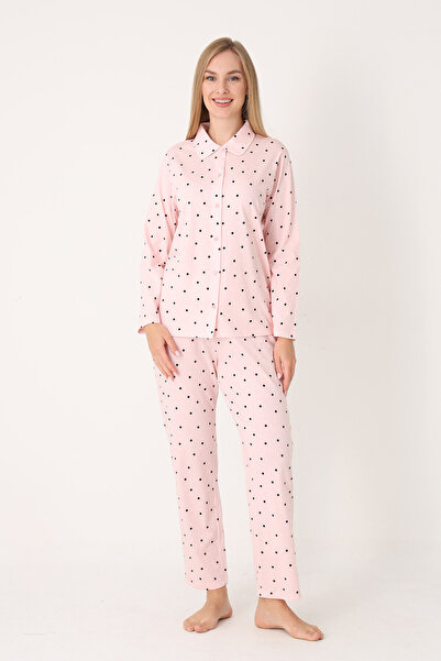 NBB 100% Cotton Long Sleeve Button down Women's Pajama Set