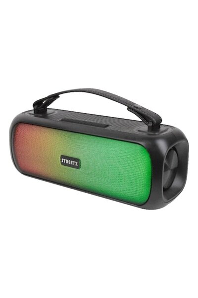 Streetz Boombox Portable Speaker, 30W, waterproof, BT 5/AUX/USB-A, LED RGB, b...