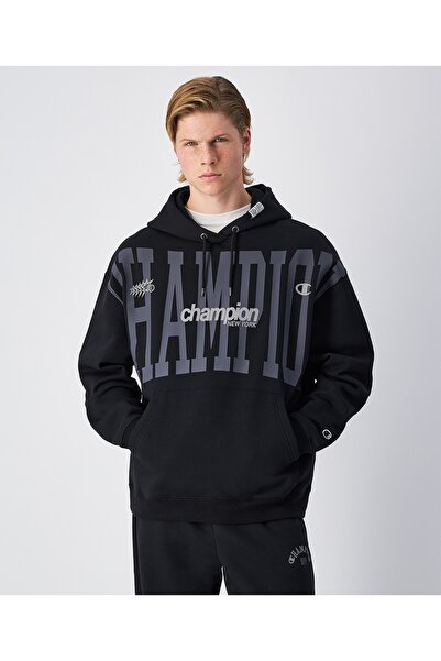Champion Urban Contemporary Hooded Sweatshirt Siyah Erkek Sweatshirt - 221208...