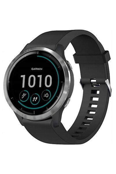 FIXED Силиконова каишка QuickFit за Garmin, 20 мм, черна