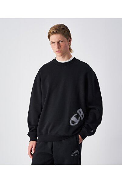 Champion Urban Contemporary Crewneck Sweatshirt Siyah Erkek Sweatshirt - 2212...