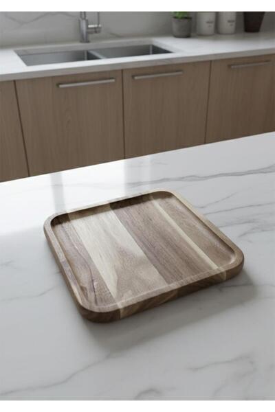 HomeTarz Acacia Presentation Plate - Presentation Plate 20X20 cm