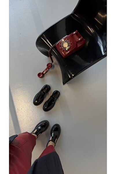 Eataly Shoes Черни дамски мокасини от естествена кожа