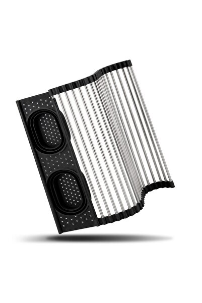 SanDonna Scurgator de vase pliabil pentru chiuvete din inox si silicon