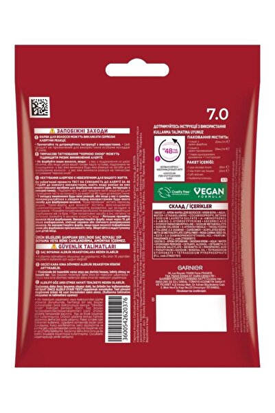 Garnier Color Shampoo Retouch Şampuan Kolaylığında Kumral 7.0 Dip Boyası, Vegan, Amonyaksız, Kalıcı, Pratik