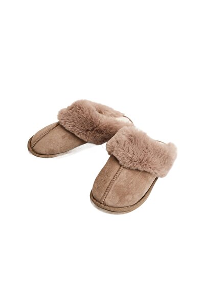 ESOTIQ Papuci de casă pentru femei, super călduroși, cu blană artificială, pu...