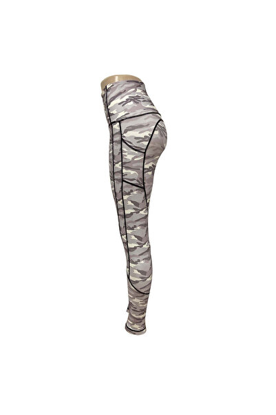 WildFashion High-waisted leggings with camouflage print D798-18
