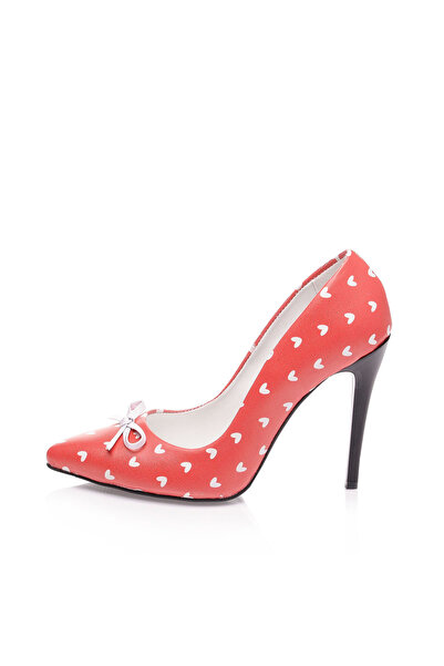JustBow Printed Classic Heeled Women's Shoes