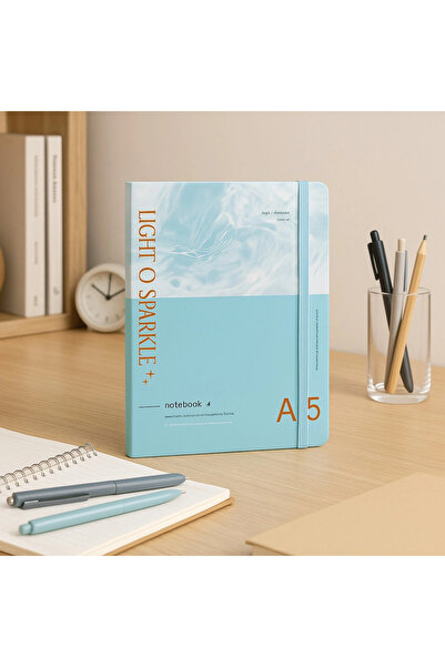 Evistro Agenda Daily Lined Notepad Notebook Light of Sparkle