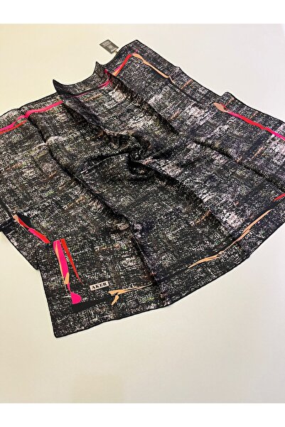 Aker Sura Silk Scarf Black, Batik Patterned 8973701-311