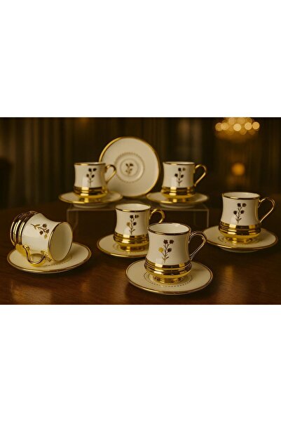 Paçi 6-Piece Stylish Designed Coffee Cup Set for Daily and Special Use