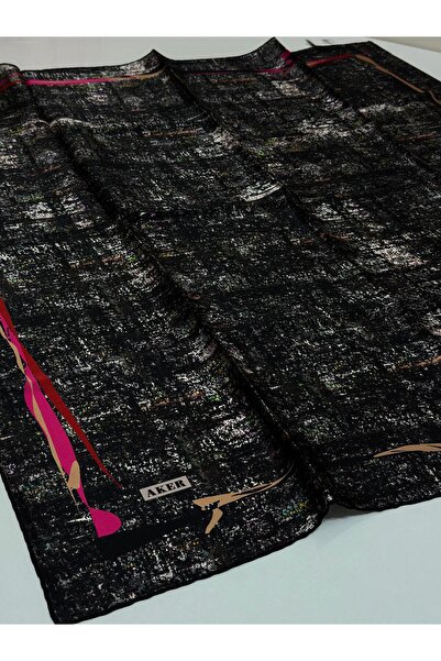 Aker Sura Silk Scarf Black, Batik Patterned 8973701-311