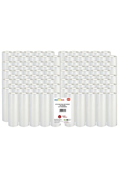 Urgent Horeca Set 100 role pungi vidat gofrate, dimensiuni 200x5000 mm, grosime 85 microni, preparare Sous Vide