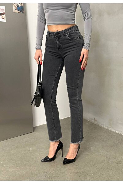 LACARINO Mini Flare Pants with Tassel Detail on the Legs