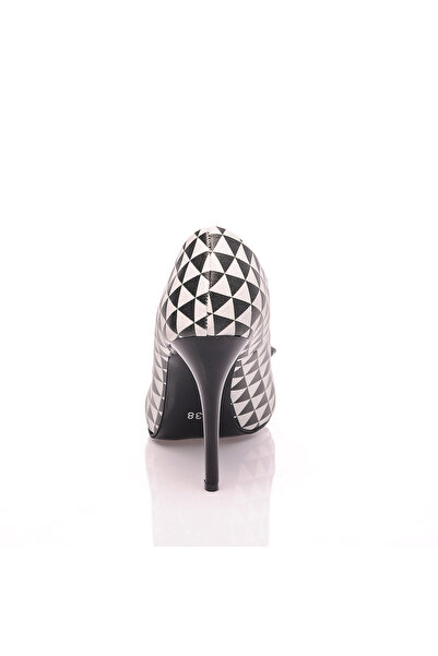 JustBow Printed Classic Heeled Women's Shoes
