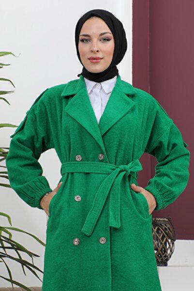 Missvalle Пальто з ґудзиками та кашеміром Zümrüt MSW19247-3