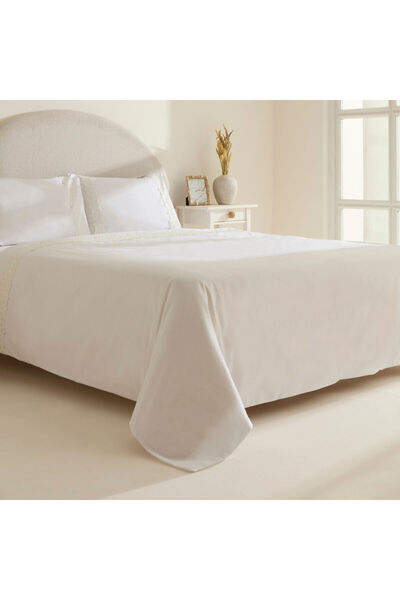 Karaca Home Nuvia Guipure Double Duvet Cover Set White