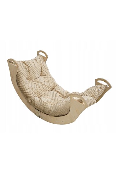 Other Montessori wooden rocker with cushion XL large for children foldable deckchair PL