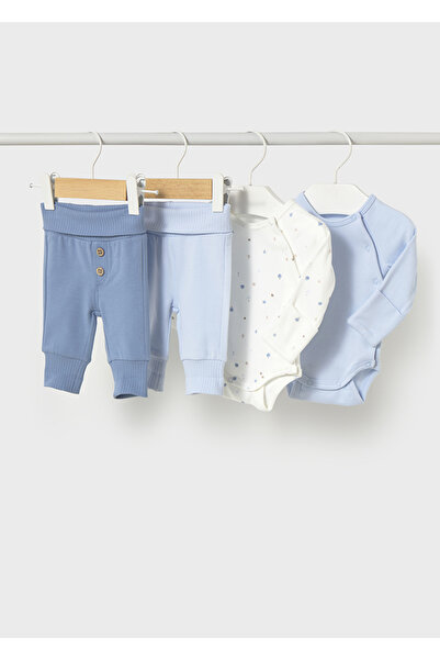 MAYORAL Baby Boy Tracksuit Set Sky Blue 4 Pieces