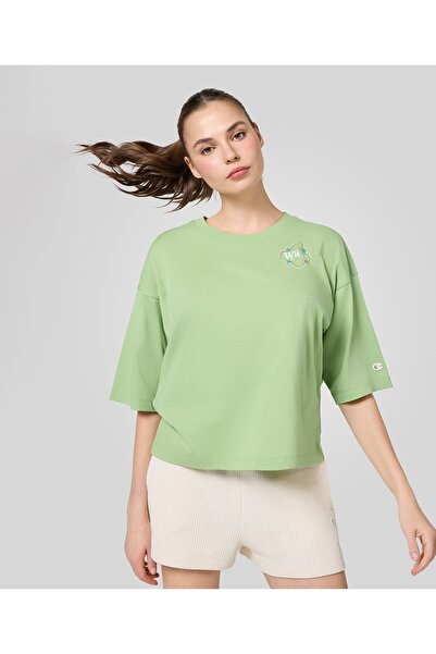 Champion Eco Future Ss Tee Green Women's T-Shirt -117823-Gs131