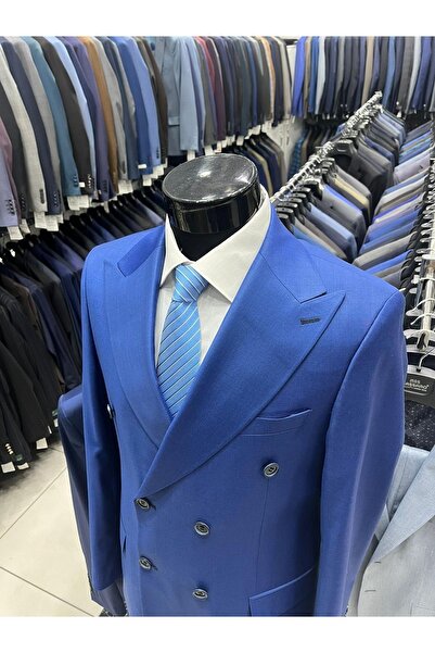 MASSARO 100% Wool 100% Quality ,Men's Double Breasted Flafil Suit