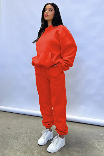 YAKAMEL Set de trening cu glugă, model de bază, pentru femei, sezon nou