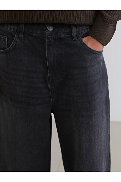 LC Waikiki Black Baggy Fit Men's Jean Trousers