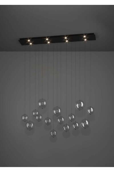 Eglo 390334 "ESPARDELLO" 150 Cm Yüksekliğinde Çelik Siyah Sarkıt Avize