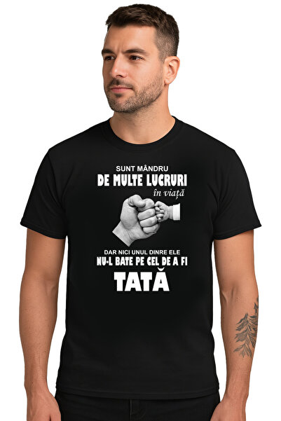 OEM Tricou barbat Mandru ca sunt tata, 100% bumbac