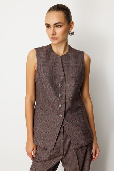 Ekol Plaid Fleto Pocket Vest