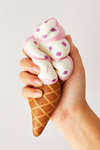 LRS STORE لعبة سكويشي كبيرة الحجم 13 سم لتخفيف التوتر - لعبة سكويشي ناعمة بطي...