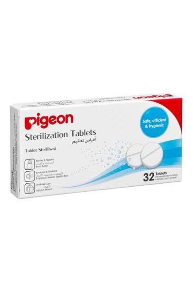 Pigeon Sterilizing Tabs, Safe, Efficient And Hygienic, Rinse Free, Travel Fri...
