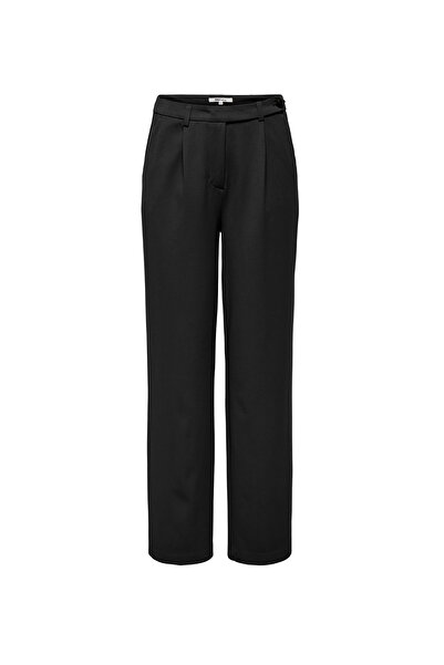 ONLY High Waist Regular Black Women's Pants Onlsulajma Life Hw Str Pant Cc Tlr