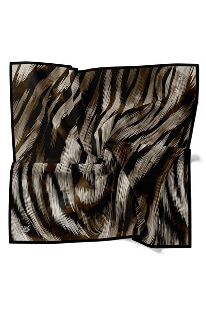 Levidor Wavy Zebra Pattern Sparkling Crystal Scarf