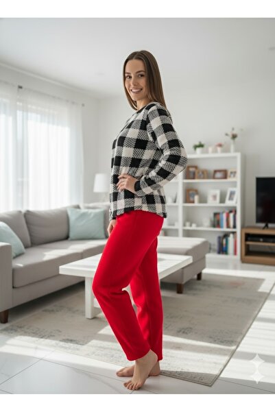 FAMES PİJAMA Women's Fleece Pjama Suit