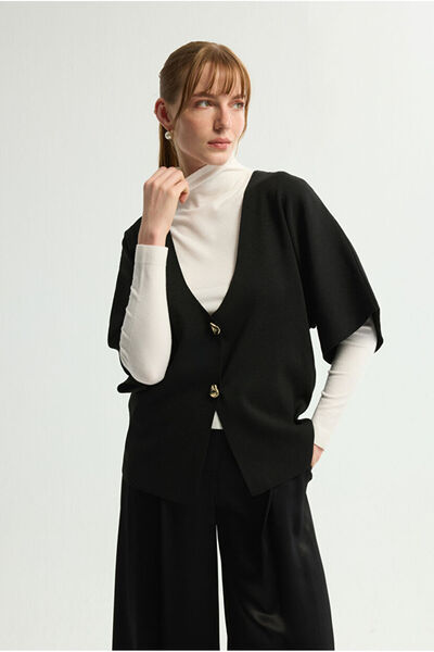 Love My Body V Yaka Triko Hırka