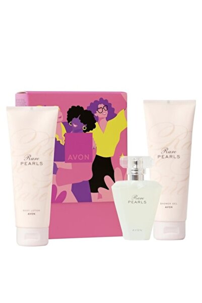 AVON Rare Pearls Gift Box, - Eau de Parfum 50 ml, Body Lotion 125 ml, Shower Gel 150 ml