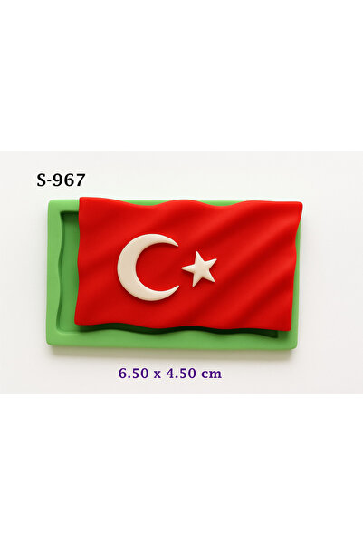 AnkaHobiMarket Dalgalı Bayrak Silikon Kalıp (S967)